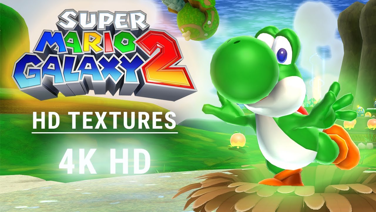 Super Mario Galaxy 2 - 4K 60FPS [HD Texture Pack] | Dolphin Emulator - YouTube