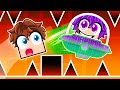 Pretending to be a NOOB in Geometry Dash, Then USING HACKS! DEFAULT Thumbnail