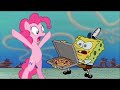 Pinkie Pie Trying To Get A Pizza From Spongebob My Little Pony Edition