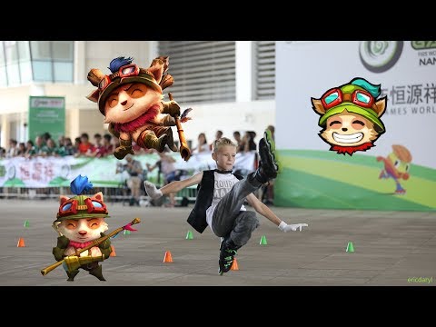 2017 Roller Games，Junior Men Classic Slalom 12th，Timofei Shilov (Russia) Teemo 青男花桩 6th 提莫菲 俄罗斯