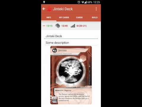 Deck Builder for Netrunner Video