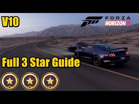 Forza Horizon 5 | Full "V10" Story Walkthrough | 3 Star Guide with Timestamps