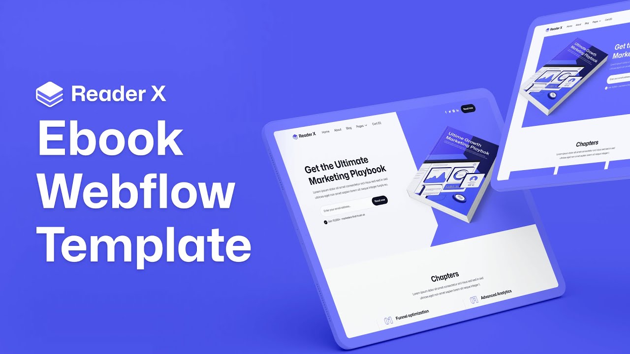 Reader X - Ebook Webflow Template | BRIX Templates