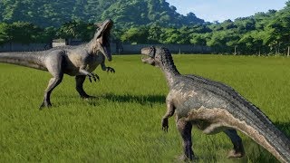 Allosaurus VS Baryonyx - Jurassic World Evolution