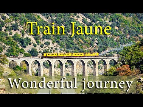 Wonderful journey on the Yellow Train in Pyrenees-Orientales, France | Train Jaune