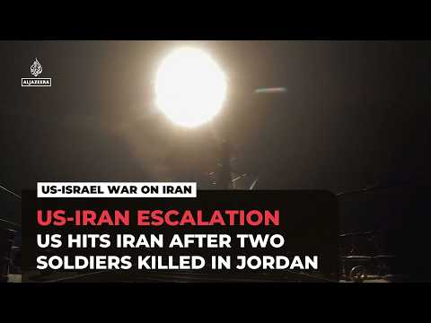 US hits Iran for eighth consecutive night after two American troops killed in Jordan