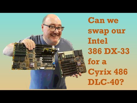 Swapping an Intel 386 DX-33 for a Cyrix 486 DLC-40