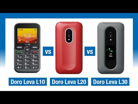 Comparison of mobile phones for seniors: The new Doro Leva series (2025)
