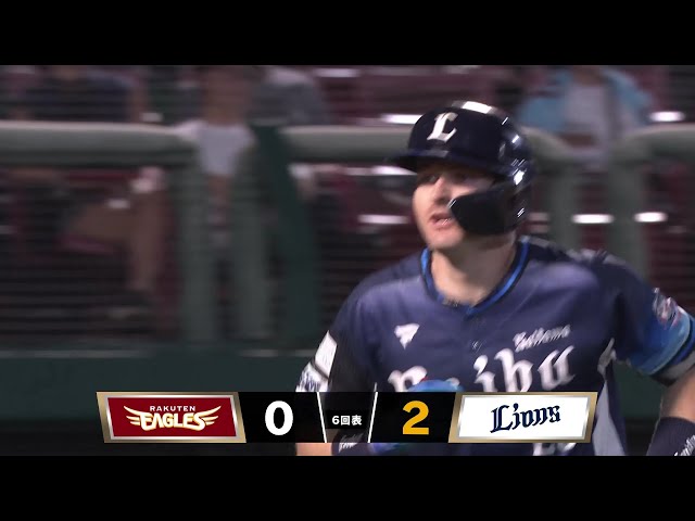 【6回表】逆方向への一発!! ライオンズ・ネビン ライトスタンドへの第14号ソロホームラン!! 2025年9月2日 東北楽天ゴールデンイーグルス 対 埼玉西武ライオンズ