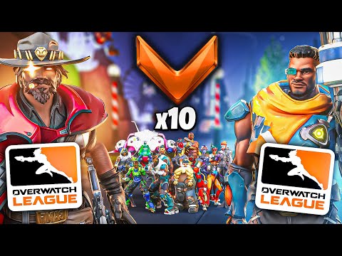 2 BUFFED PROS vs 10 BRONZES - Who wins?! (Overwatch 2)