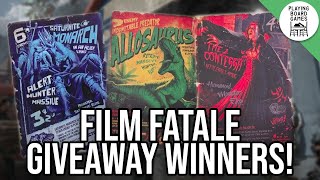 Who won our Film Fatale promo giveaway contest?! (ARKHAM HORROR: THE CARD GAME)