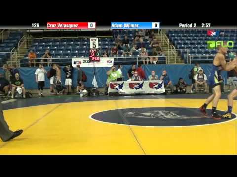 Junior 126 - Cruz Velasquez (Washington) vs. Adam Wilmer (Virginia)