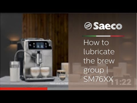 Saeco Xelsis - How to lubricate the brew group | SM76XX