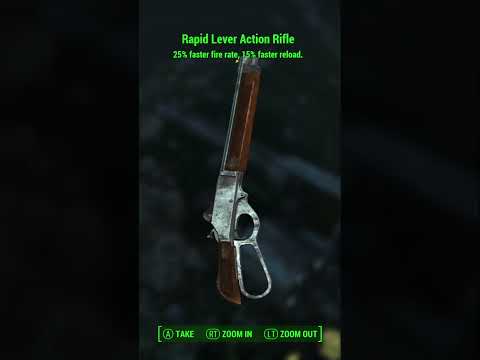 Rapid is the best Legendary effect to get on a lever action rifle (feels fast and fun) #fallout4