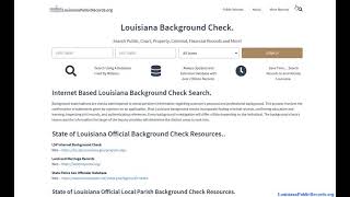 Louisiana Warrant Search (Active Arrest, Bench, and Outstanding Felony Lookup)