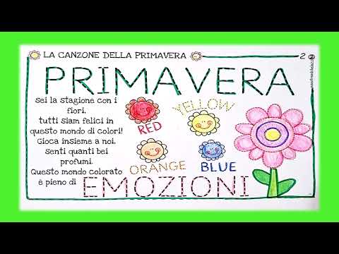 La Canzone della Primavera da Cantare e Colorare