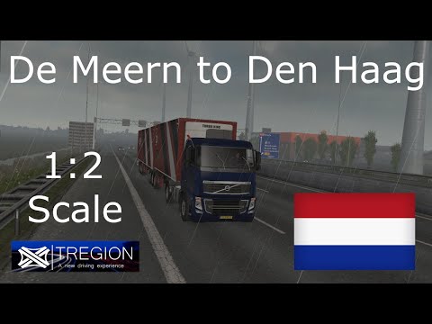 ETS2 Tregion Map Timelamse: De Meern(NL) to Den Haag(NL)