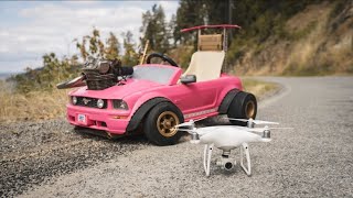 Drone Races The 70MPH Barbie Car 4K
