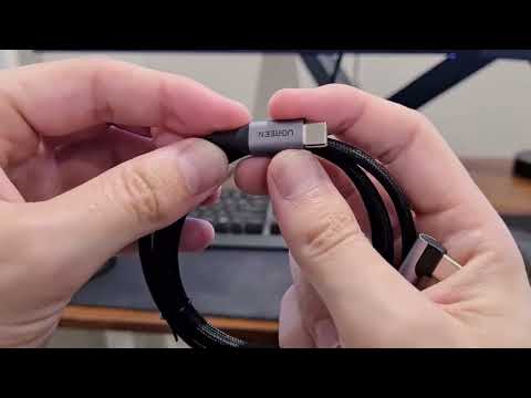 Кабель USB-C на USB-C Ugreen US334 PD 100W 5A 3 м угловой нейлоновый черный - фото 2 - id-p2340586912