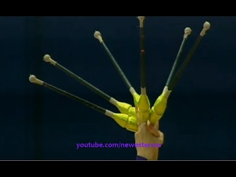 Ukraine 2 hoops + 6 clubs - World Cup Budapest 2015