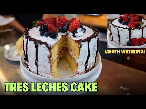 Is This the Perfect Cake? Strawberry Semi-Naked Tres Leches Pastel.
