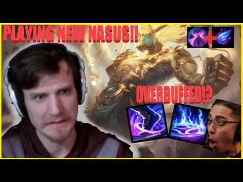 Hashinshin: D CANE! PLAYING NEW BUFFED NASUS! 700 RANGE WITHER IS BASICALLY A STUN