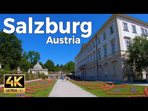 Salzburg, Austria Walking Tour (4k ultra hd 60fps) – With Captions