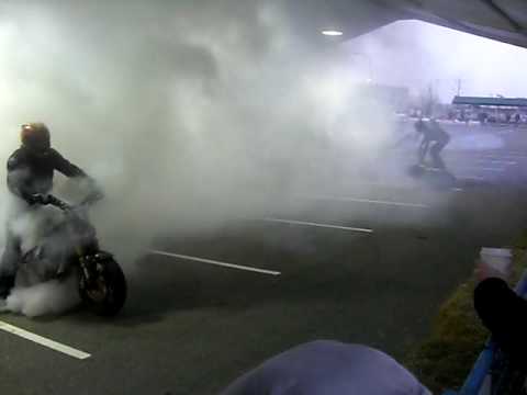 Vancouver Motorcycle Show Stunting Action