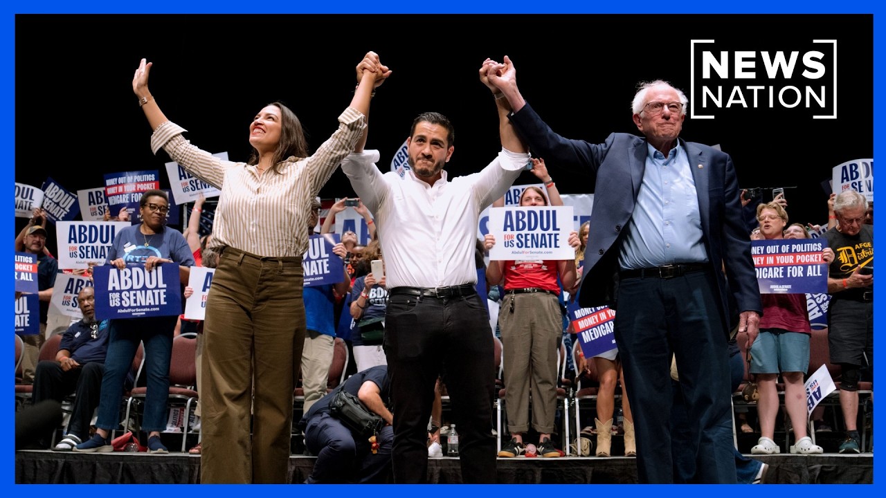 Video: Sanders and AOC rally for El-Sayed in tight Michigan Senate Democratic primary