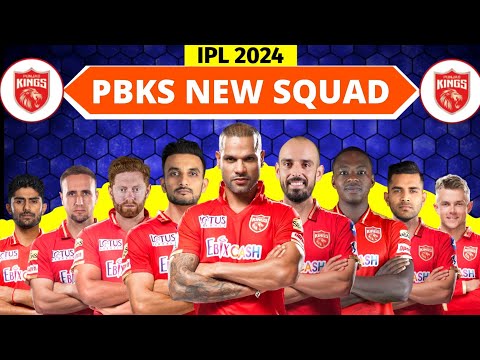IPL 2024 - Punjab Kings Team Full Squad | PBKS New Squad 2024 | PBKS Team Players List 2024