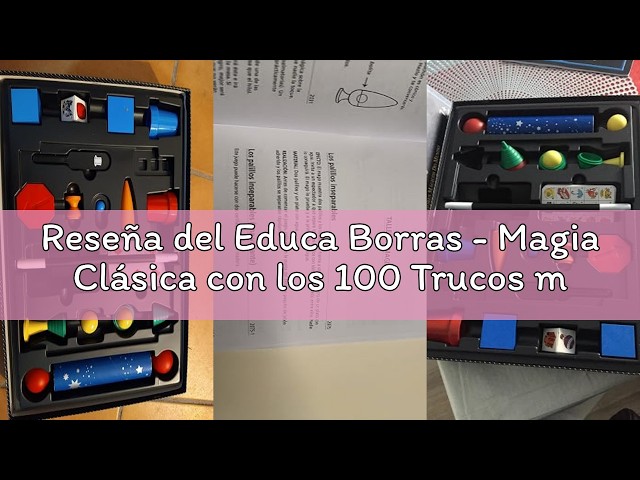 Vídeo relacionado con BORRAS - Magia Clásica con los 50 Trucos más Originales y Divertidos, Los aprendices de Mago encontrarán un Manual con Todos los Trucos Paso a Paso | Juego de Magia a Partir de 7 años (24047)