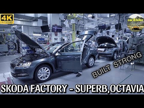 SKODA FACTORY ! SUPERB , OCTAVIA PRODUCTION LINE !!