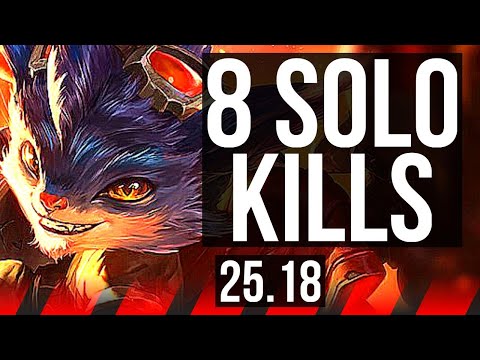 RUMBLE vs MORDEKAISER (TOP) | 8 solo kills, Godlike, 11/4/9 | EUW Diamond | 25.18