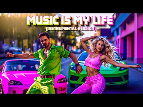 🔊 EuroMartina - Music Is My Life [Instrumental Version] (Offical Music Video) // ITALO - EURO DISCO