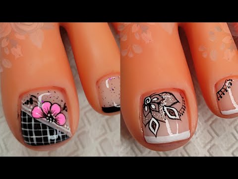 DISEÑOS DE UÑAS PARA PIES HERMOSAS | Uñas de pies decoradas 😍🦶🏼💅