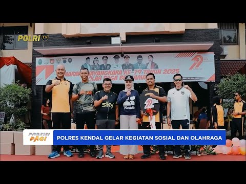 SEMARAK BHAYANGKARA KE-79 POLRES KENDAL GELAR BERBAGAI KEGIATAN SOSIAL DAN OLAHRAGA