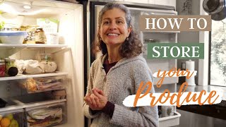 How to store your fresh fruits and vegetables - make your Produce last longer and reduce Waste