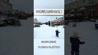 30年以上ぶりの大雪2018年アイルランド🇮🇪 Snow in Ireland 2018 #shorts #snow #ireland #雪 #snowman