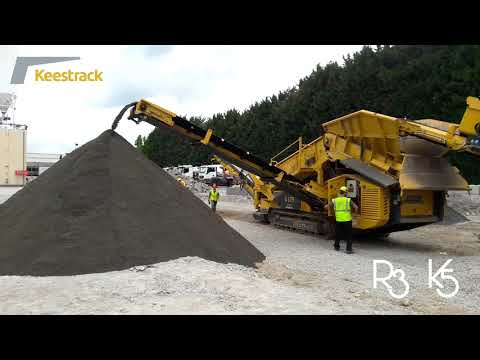 Keestrack R3 Impact crusher and K5 screen