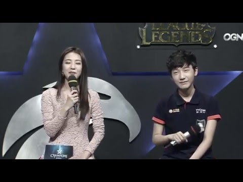 2016 LCK Spring W11 - CJ ENTUS vs. ROX Tigers MVP Interview