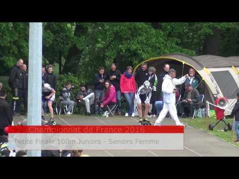 Roller CDF Route 2016 Sablé sur Sarthe 100m Seniors Femme