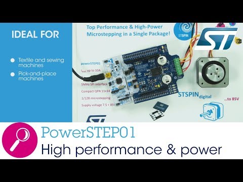 PowerSTEP01, high performance in a system-in-Package with programmable microstepping controller