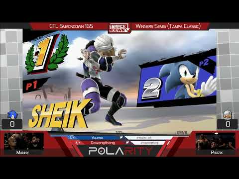 CFL Smackdown 165 WiiU - Manny (Sonic) vs Phuzix (Sheik) - Winners Semis