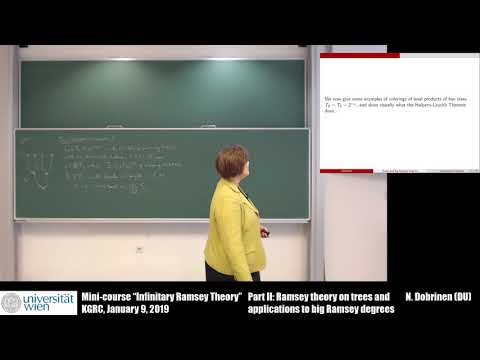 Natasha Dobrinen - Ramsey theory on trees and applications to big Ramsey degrees