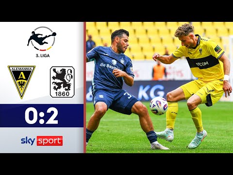 Volland & Co. mit spätem Erfolg! | Alemannia Aachen - TSV 1860 München | Highlights - 3. Liga 25/26