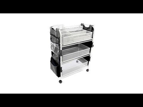 TotallyTiffany Craft Cart with Attached 19Pocket Apron