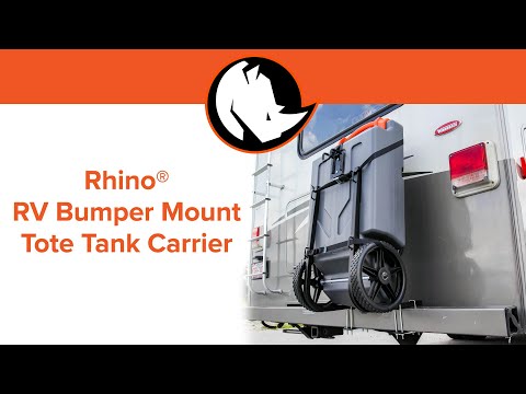 Rhino® RV Bumper Mount Tote Tank Carrier