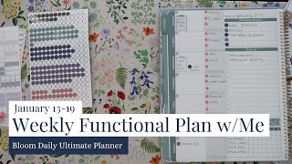 Weekly Plan With Me | Functional Planning | Bloom Ultimate Planner