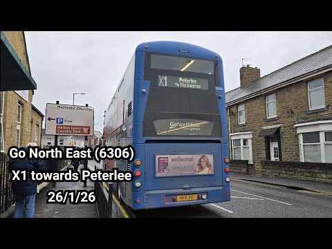 Awful grinding! Go North East: Wrightbus Streetdeck Daimler OM934 5.1L/Voith NK16 BXF (6306)