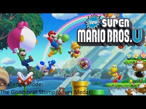 New Super Mario Bros. U - Challenge Mode - The Goombrat Stomp (Silver Medal)
